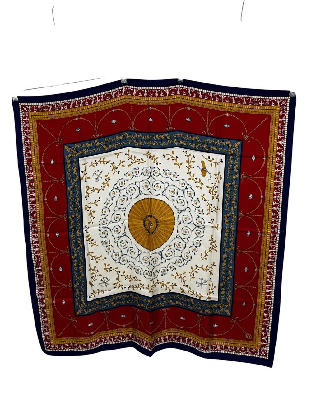 Women’s Echo Designed Silk Printed Scarf Made Exclusively for Mount Vernon